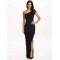 Black One Shoulder Sexy Evening Gown  