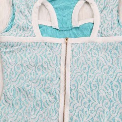 Baby Blue Fully Lined Lace Bodycon Dress