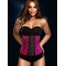 4 Steel Bones Animal Print Leopard Latex Waist Trainer Body Shaper