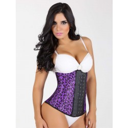 4 Steel Bones Animal Print Leopard Latex Waist Trainer Body Shaper 4 Steel Bones Animal Print Leopard Latex Waist Trainer Body Shaper