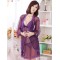 Purple Lace Cup 3pcs Mesh Lingerie Set