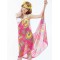 Chiffon Pink Multicolor Print Beach Cover-up