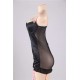 Plus Size Black Round Back Babydoll With G-String Plus Size Black Round Back Babydoll With G-String