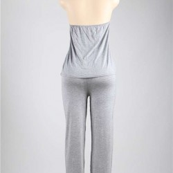 Grey Plus Size Lingerie With Halter Top & Lace Trim Grey Plus Size Lingerie With Halter Top & Lace Trim