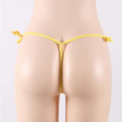 Plus Size Yellow Womens G String Panty