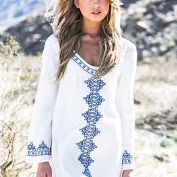 Long Sleeve Beach Dress