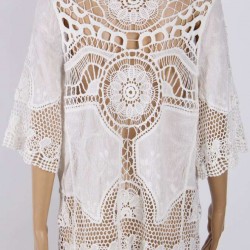 Hot Sexy White Crochet Lace Beachwear Hot Sexy White Crochet Lace Beachwear