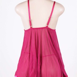 Floral Bra Open Back Plus Size Babydoll Floral Bra Open Back Plus Size Babydoll