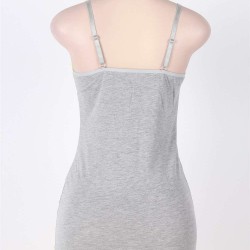 Grey Plus Size Babydoll With Yellow Lace Edge Grey Plus Size Babydoll With Yellow Lace Edge