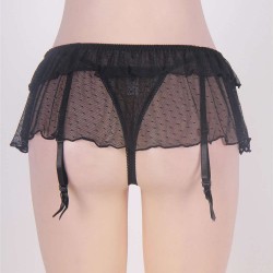 Mini Skirt With Garter Belt