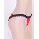 Red Heartbreaker Open Back Lace Trimmed Panty Red Heartbreaker Open Back Lace Trimmed Panty