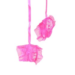 Lace Ruffle Teddy with Wrist Restraints Lace Ruffle Teddy with Wrist Restraints