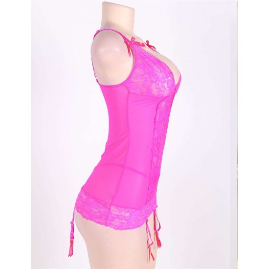 Sexy Rose Lace Garter Chemise Sexy Rose Lace Garter Chemise