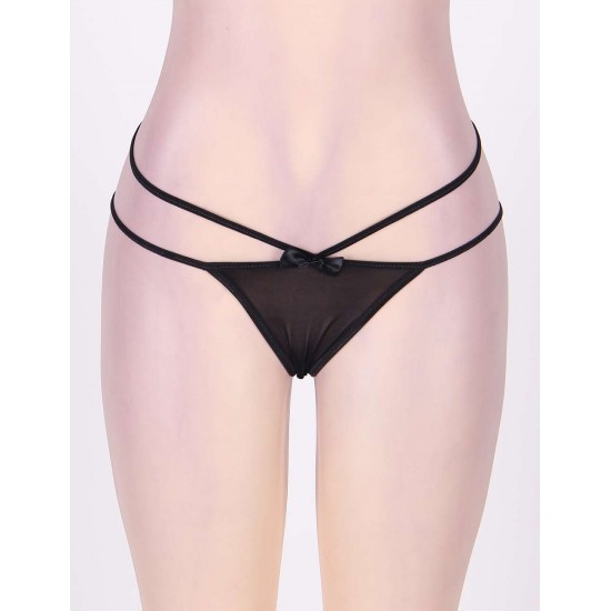 Black Comfy Transparent Net Panty Black Comfy Transparent Net Panty