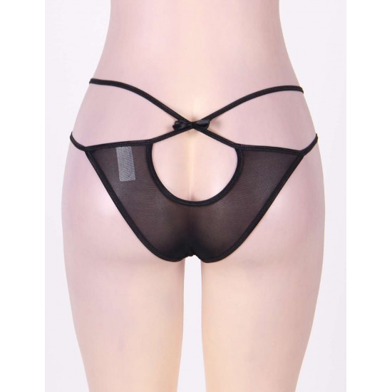 Plus Size Black Transparent Panty Plus Size Black Transparent Panty