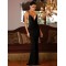 Black Mermaid Backless Floor-length Dress