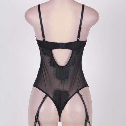 Eyelash Lace Teddy Lingerie