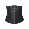 26 Steel Bone Black Damask Corset