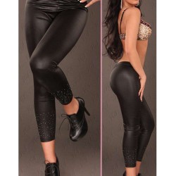 Leather leggings