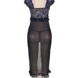 Princess Embroidered Lace Night Robe Princess Embroidered Lace Night Robe