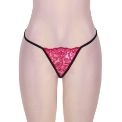 Plus Size Furcate Babydoll With Rose G String Plus Size Furcate Babydoll With Rose G String