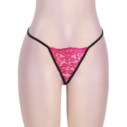 Rosy Embroidered Crocheted Black Lace Babydoll Rosy Embroidered Crocheted Black Lace Babydoll