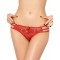 Sexy Red Strappy Crotchless Panty