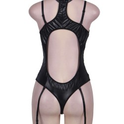 Black Plus Size Teddy With Ring Black Plus Size Teddy With Ring