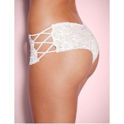 Sexy High Waist Floral Lace Strappy White Panty Sexy High Waist Floral Lace Strappy White Panty