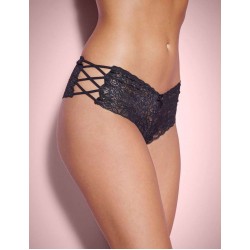 Plus Size Sexy Black High Waist Floral Lace Strappy Panty Plus Size Sexy Black High Waist Floral Lace Strappy Panty