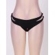 Black Plus Size Crotchless Double Strap Thong Black Plus Size Crotchless Double Strap Thong