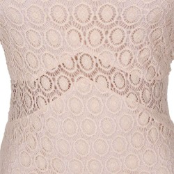 Plus Size Deluxe Mermaid Style Lace Hollow Out Maxi Dress