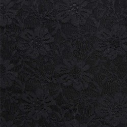 High Low SlinkyBlack Lace Fishtail Dress