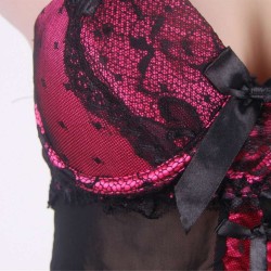 2 Pieces Sexy Cup Blace Lace Babydoll