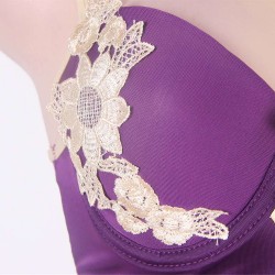 The King Mistress Sexy Scallop Purple Babydoll