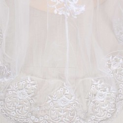 Delicate Lace Evening Gown Pure White Delicate Lace Evening Gown Pure White
