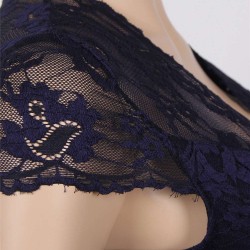 Plus Size Lace Long Dress