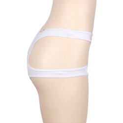 White Sexy Cut Out Open Crotch Panty