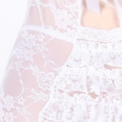 Plus Size White Lace Mini Chemise Dress Plus Size White Lace Mini Chemise Dress