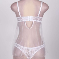 Queen Size White Transparent Lingerie Queen Size White Transparent Lingerie
