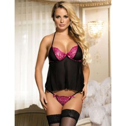 Lace Black Tulle Pink Embroidered Lingerie Lace Black Tulle Pink Embroidered Lingerie