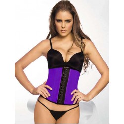 Plus Size 4 Steel Bones Purple Latex Corset