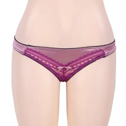 Purplish Red Deluxe Satin Lace Stitching Bustier Purplish Red Deluxe Satin Lace Stitching Bustier