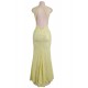 Brilliant Yellow Mermaid Tight Dress