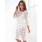 White Sheer Beach Cover Bohemian Dress