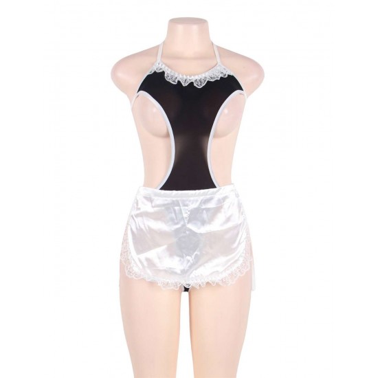 Japanese Maid Lace-up Sexy Teddies Lingerie