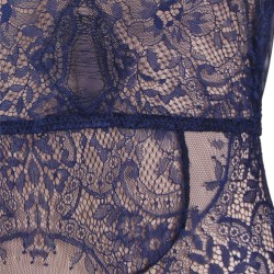 Plus Size Exquisite Lace Sleeve Teddy Plus Size Exquisite Lace Sleeve Teddy