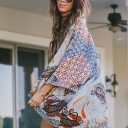 Trendy Retro Design Fashion Colorful Cover-ups