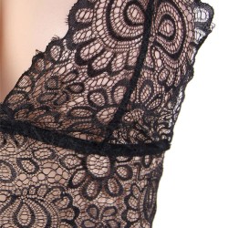 Black Lace Temptation 2pcs Bralette Lingerie Set Black Lace Temptation 2pcs Bralette Lingerie Set