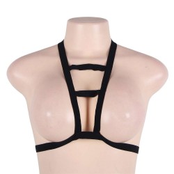 Strappy Black Elastic Harness Bra Women Bralette Strappy Black Elastic Harness Bra Women Bralette